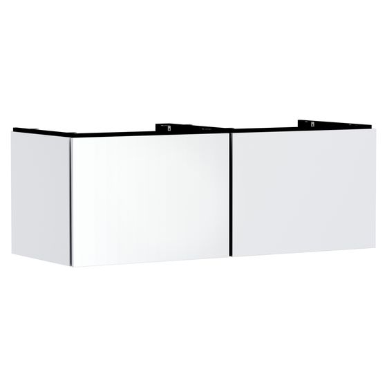 Hansgrohe Xilesa E Waschtischunterschrank 1375x550mm, 2 Schubkasten für Konsole, Mattweiß