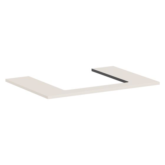 Hansgrohe Xilesa E Konsole 780x550mm, Ausschnitt mittig für Aufsatzwaschtisch geschliffen, Sandbeige Matt