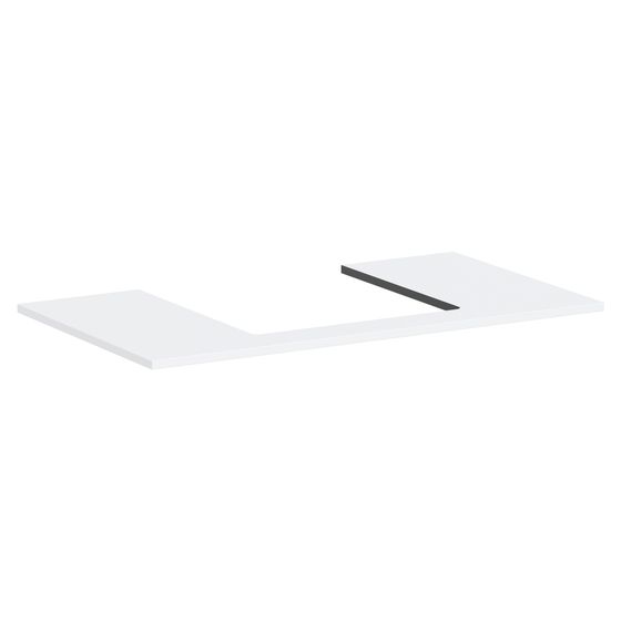 Hansgrohe Xilesa E Konsole 980x550mm, Ausschnitt mittig für Aufsatzwaschtisch geschliffen, Mattweiß