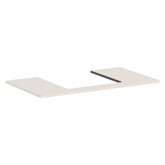 Hansgrohe Xilesa E Konsole 980x550mm, Ausschnitt mittig für Aufsatzwaschtisch geschliffen, Sandbeige Matt