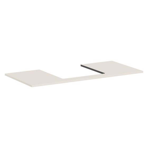 Hansgrohe Xilesa E Konsole 1180x550mm, Ausschnitt mittig für Aufsatzwaschtisch geschliffen, Sandbeige Matt
