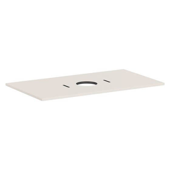 Hansgrohe Xilesa E Konsole 980x550mm, Ausschnitt mittig für Aufsatzwaschtisch ohne Hahnloch, Sandbeige Matt