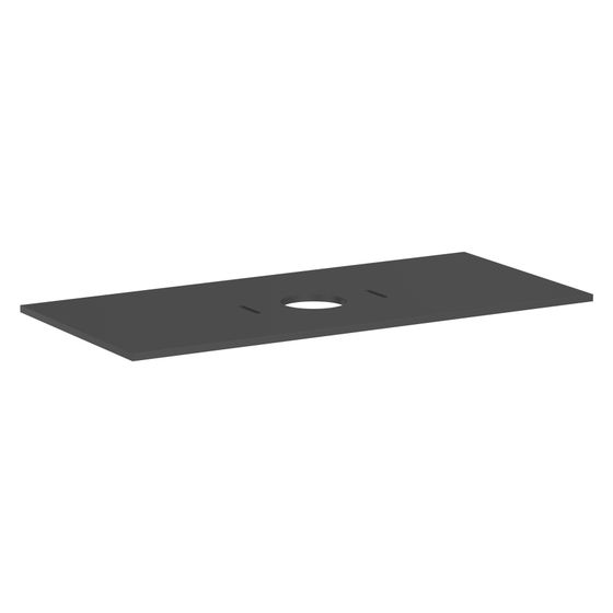 Hansgrohe Xilesa E Konsole 1180x550mm, Ausschnitt mittig für Aufsatzwaschtisch ohne Hahnloch, Schiefergrau Matt