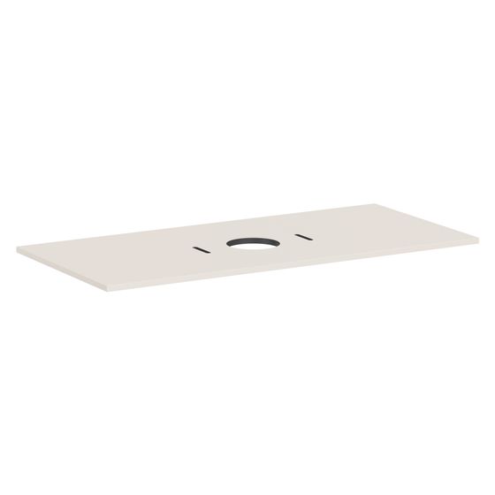 Hansgrohe Xilesa E Konsole 1180x550mm, Ausschnitt mittig für Aufsatzwaschtisch ohne Hahnloch, Sandbeige Matt