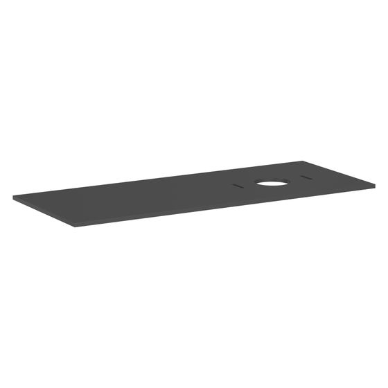 Hansgrohe Xilesa E Konsole 1375x550mm, Ausschnitt rechts für Aufsatzwaschtisch ohne Hahnloch, Schiefergrau Matt