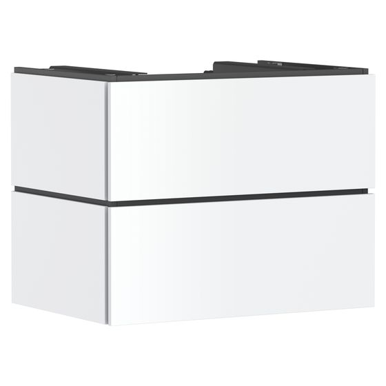 Hansgrohe Xilesa E Waschtischunterschrank 780x550mm, 2 SK PushOpen für Konsole, Ausschnitt mittig, Mattweiß