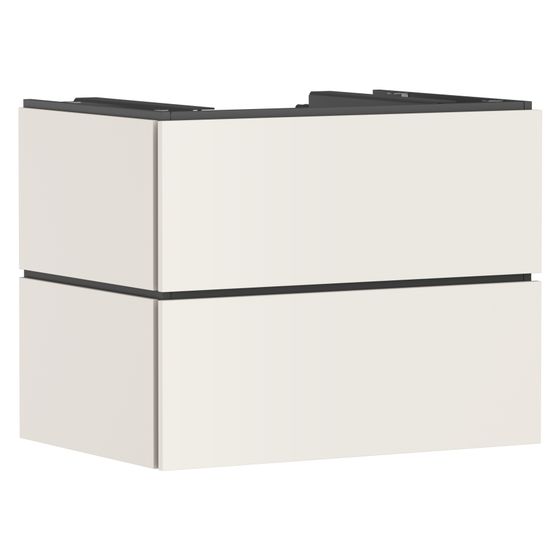 Hansgrohe Xilesa E Waschtischunterschrank 780x550mm, 2 SK PushOpen für Konsole, Ausschnitt mittig, Sandbeige Matt