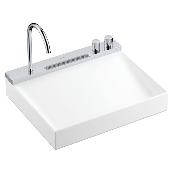 Hansgrohe Aufsatzwaschtisch Avalegra AquaUnit, 580x475x100mm, Armatur, Chrom