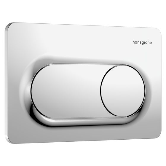 Hansgrohe iFrame Original S Betätigungsplatte für 2-Mengen-Spülung, Kunststoff, mechanisch, Chrom