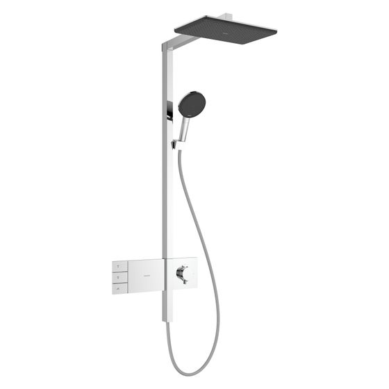 Hansgrohe Raindance Alive Q Showerpipe Duschsystem 210x340mm, 2jet, ShowerSelect Comfort, Chrom
