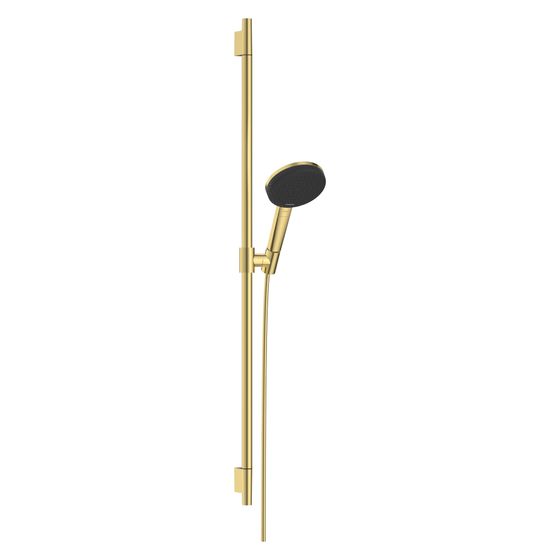 Hansgrohe Raindance Alive Select S Brauseset 125mm, 7,1l/min, 3jet EcoSmart, Brausestange Unica S Puro 90cm, Polished Gold Optic
