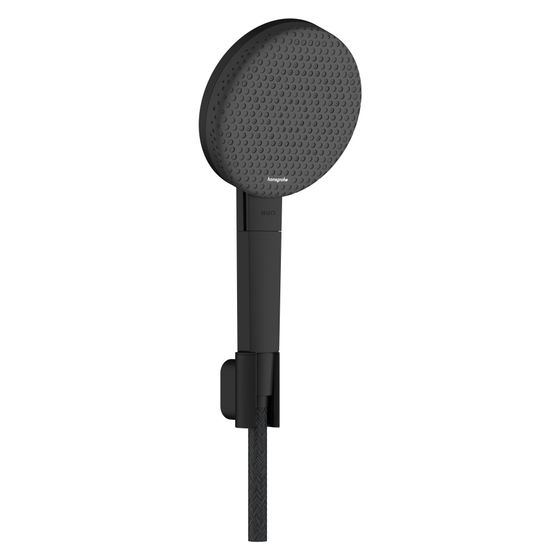 Hansgrohe Raindance Alive Select S Brausehalterset 125mm, 7,1l/min, 3jet EcoSmart, Schlauch 160cm, Mattschwarz