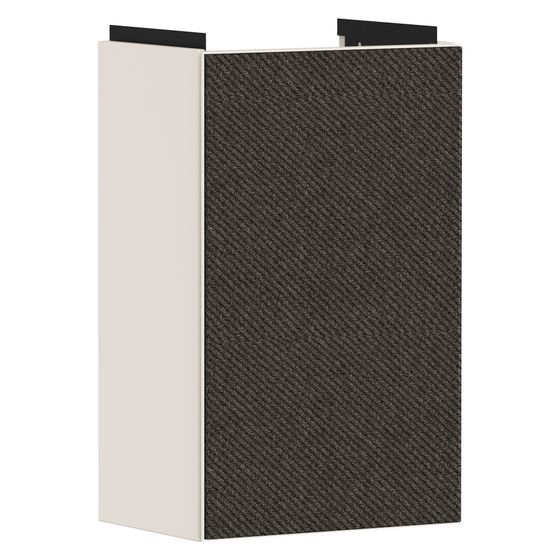 Hansgrohe Xevolos E Waschtischunterschrank Sandbeige Matt 340x250mm, für HWB, Türanschlag rechts, Front Textil Dunkelgrau