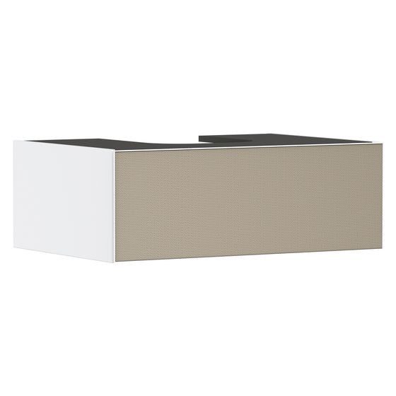 Hansgrohe Xevolos E Waschtischunterschrank Mattweiß 780x550mm, 1 SK für Konsole, Ausschnitt mittig, Front Bronze Struktur