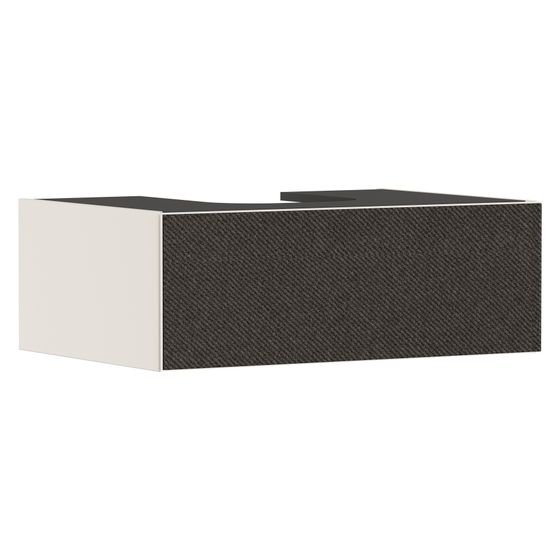 Hansgrohe Xevolos E Waschtischunterschrank Sandbeige Matt 780x550mm, 1 SK für Konsole, Auss. mittig, Front Textil Dunkelgrau