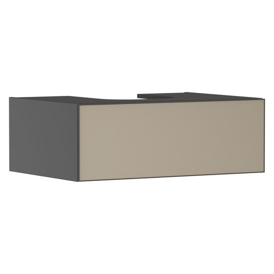 Hansgrohe Xevolos E Waschtischunterschrank Schiefergrau Matt 780x550mm, 1 SK für Konsole, Auss. mittig, Front Bronze Struktur