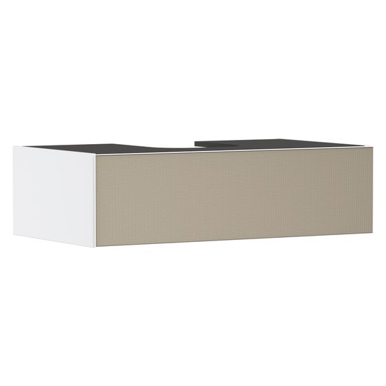 Hansgrohe Xevolos E Waschtischunterschrank Mattweiß 980x550mm, 1 SK für Konsole, Ausschnitt mittig, Front Bronze Struktur