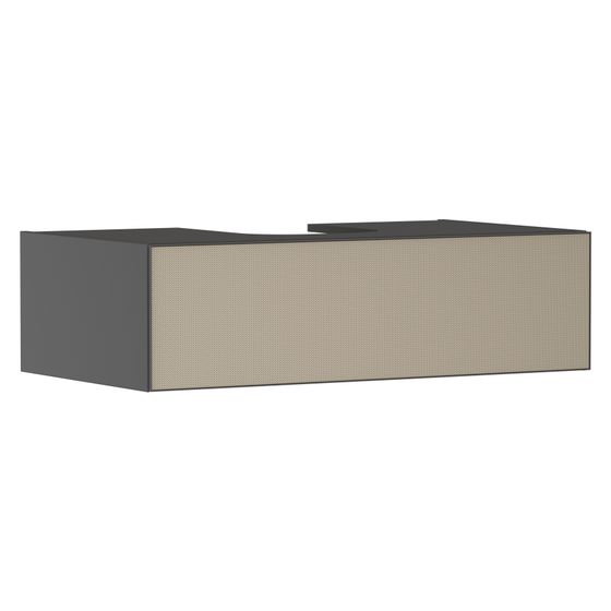 Hansgrohe Xevolos E Waschtischunterschrank Schiefergrau Matt 980x550mm, 1 SK für Konsole, Auss. mittig, Front Bronze Struktur