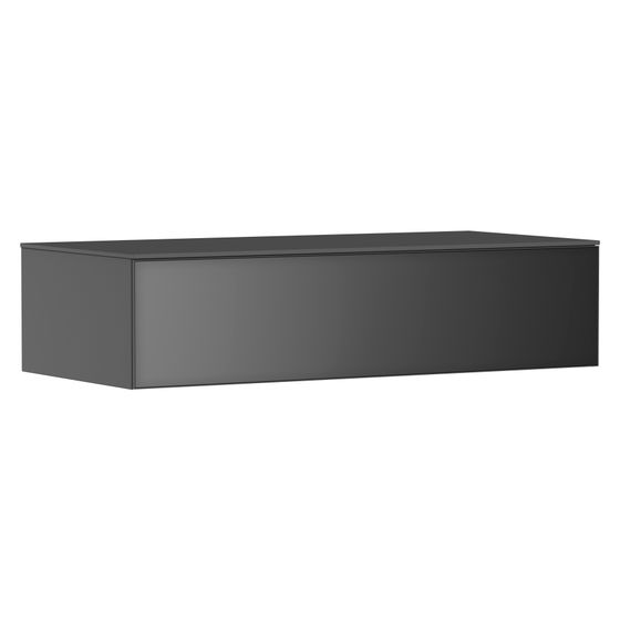 Hansgrohe Xevolos E Sideboard Schiefergrau Matt 1180x550mm, 1 Schubkasten, Abdeckplatte, Front Schiefergrau Metallic