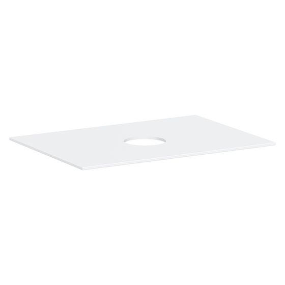 Hansgrohe Xevolos E Konsole 780x550mm, Auschnitt mittig für Aufsatzwaschtisch ohne Hahnloch, Mattweiß