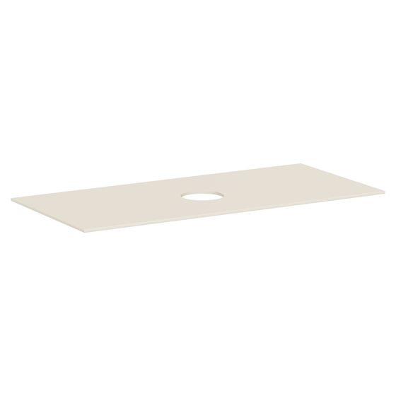 Hansgrohe Xevolos E Konsole 1180x550mm, Auschnitt mittig für Aufsatzwaschtisch ohne Hahnloch, Sandbeige Matt