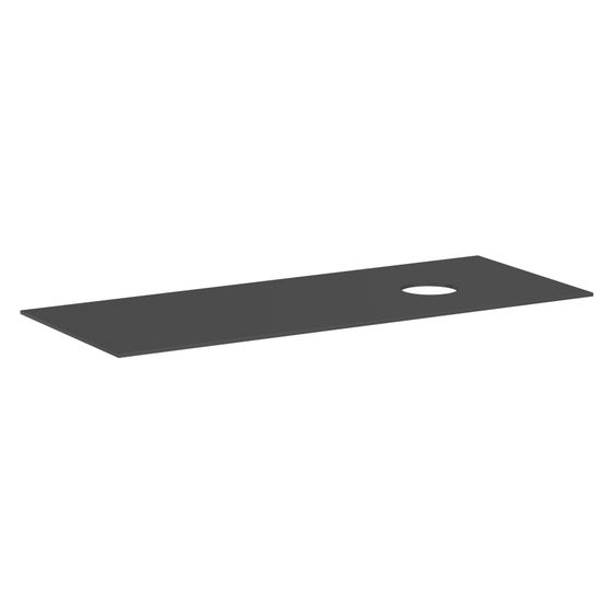 Hansgrohe Xevolos E Konsole 1370x550mm, Ausschnitt rechts für Aufsatzwaschtisch ohne Hahnloch, Schiefergrau Matt