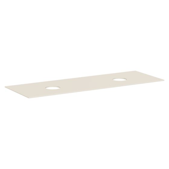 Hansgrohe Xevolos E Konsole 1570x550mm, 2 Ausschnitte für Aufsatzwaschtisch ohne Hahnloch, Sandbeige Matt