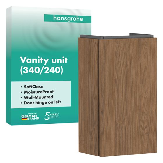 Hansgrohe Xilesa E Waschtischunterschrank 340x240mm, für Handwaschbecken, Türanschlag links, Eiche Kaschmir