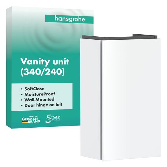 Hansgrohe Xilesa E Waschtischunterschrank 340x240mm, für Handwaschbecken, Türanschlag links, Mattweiß