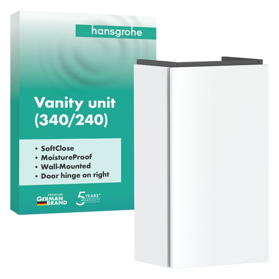 Hansgrohe Xilesa E Waschtischunterschrank 340x240mm, für Handwaschbecken, Türanschlag rechts, Mattweiß