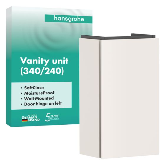Hansgrohe Xilesa E Waschtischunterschrank 340x240mm, für Handwaschbecken, Türanschlag links, Sandbeige Matt