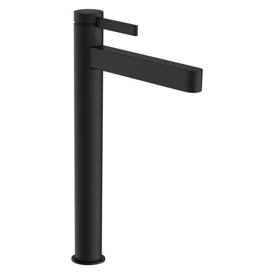 Hansgrohe Finoris Einhebel-Waschtischmischer 260mm, 5l/min, CoolStart für AWT, Push-Open Ablaufgarnitur, Mattschwarz