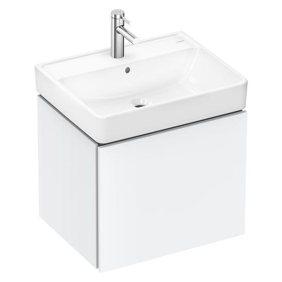 Hansgrohe Xilesa E Waschtischunterschrank 580x470mm, 1 Schubkasten für Waschtisch, Mattweiß