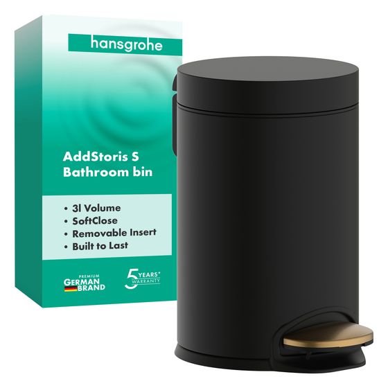 Hansgrohe AddStoris Treteimer, 3L, herausnehmbarem Einsatz, Brushed Bronze