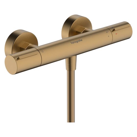 Hansgrohe Ecostat Element Brausethermostat Aufputz, 17l/min, Brushed Bronze