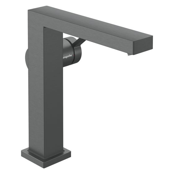 Hansgrohe Tecturis E Einhebel-Waschtischmischer 150mm, 5l/min, Fine CoolStart, Push-Open Ablaufgarnitur, Brushed Black Chrome