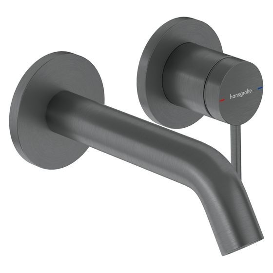 Hansgrohe Tecturis S Einhebel-Waschtischmischer 4l/min, UP für Wandmontage EcoSmartPlus, Auslauf 165mm, Brushed Black Chrome