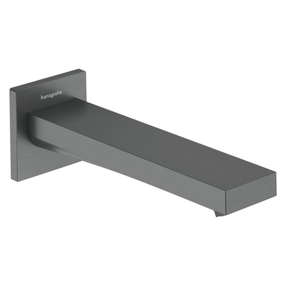 Hansgrohe Tecturis E Wanneneinlauf, 210mm, 22l/min, WaterfallStream, Brushed Black Chrome