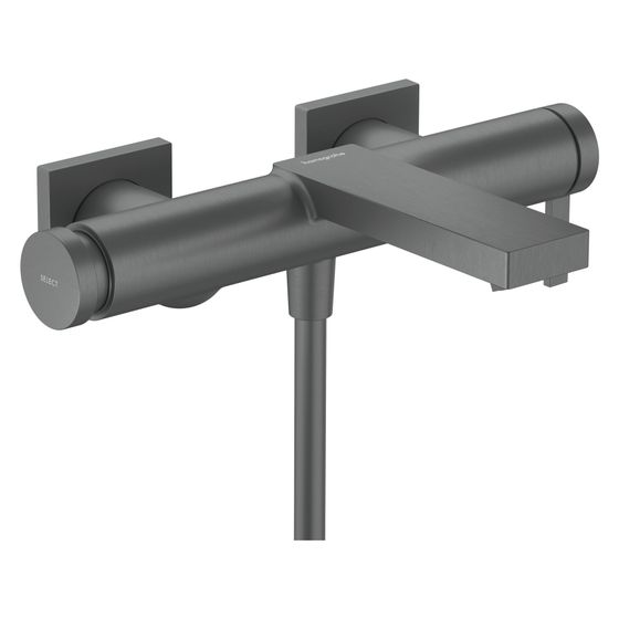 Hansgrohe Tecturis E Einhebel-Wannenmischer Aufputz, 22l/min, Brushed Black Chrome