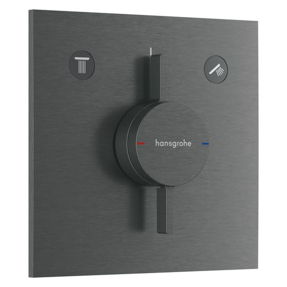 Hansgrohe DuoTurn E Mischer Unterputz, 29,5l/min, für 2 Verbraucher, Brushed Black Chrome