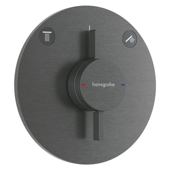 Hansgrohe DuoTurn S Mischer Unterputz, 29,5l/min, für 2 Verbraucher, Brushed Black Chrome