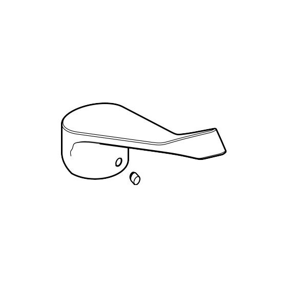 Hansgrohe Griff für Focus Care 100, Chrom, 92452000
