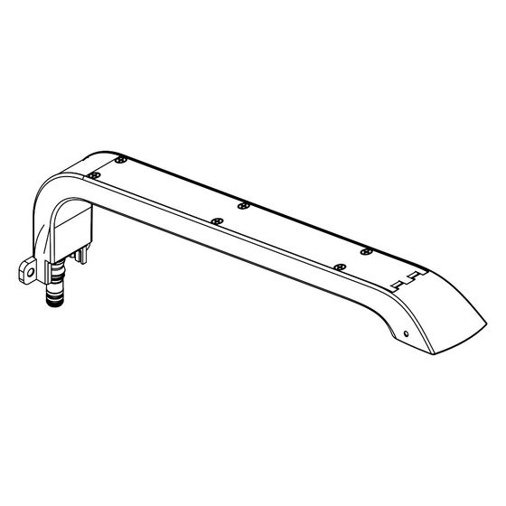 Hansgrohe Brausearm Raindance E 300 1jet, 2jet Showerpipe, Chrom, 92144000