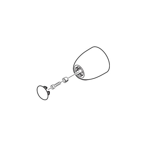 Hansgrohe Griff Ecostat 1001 T42, Chrom, 97162000