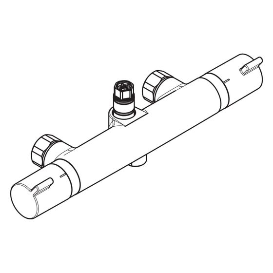 Hansgrohe Thermostat Ecostat Comfort für Showerpipe, Chrom, 92850000