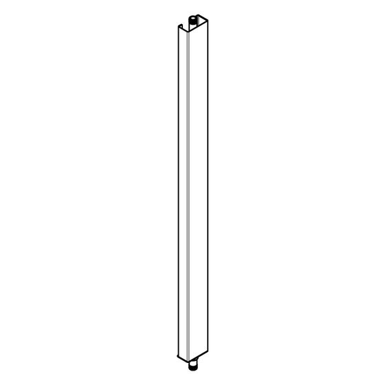 Hansgrohe Rohr inkl. Abdeckung 850mm nicht kürzbar für Raindance E, Raindance Select E Showerpipe, Chrom, 95953000