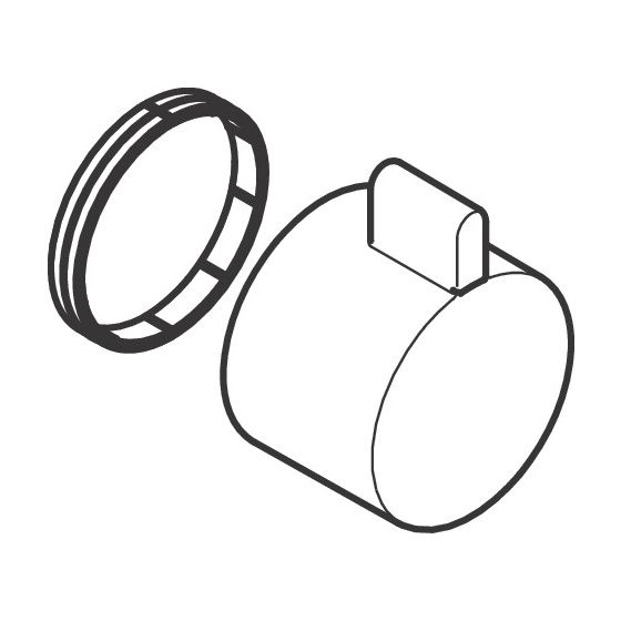 Hansgrohe Thermostatgriff für Unterputz Thermostat, Mattschwarz, 92215670