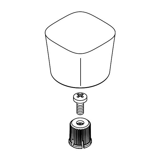 Hansgrohe Griff für Logis Standventil, Mattschwarz, 92237670