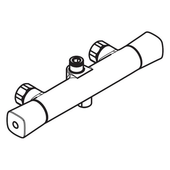 Hansgrohe Thermostat Versostat Showerpipe, Chrom, 92249000