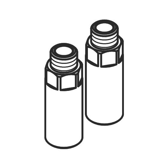 Hansgrohe Focus Rückflussverhindererpatrone, Feinfilter für Elektronikmischer, Elektronik-Batterie, Chrom, 92297000